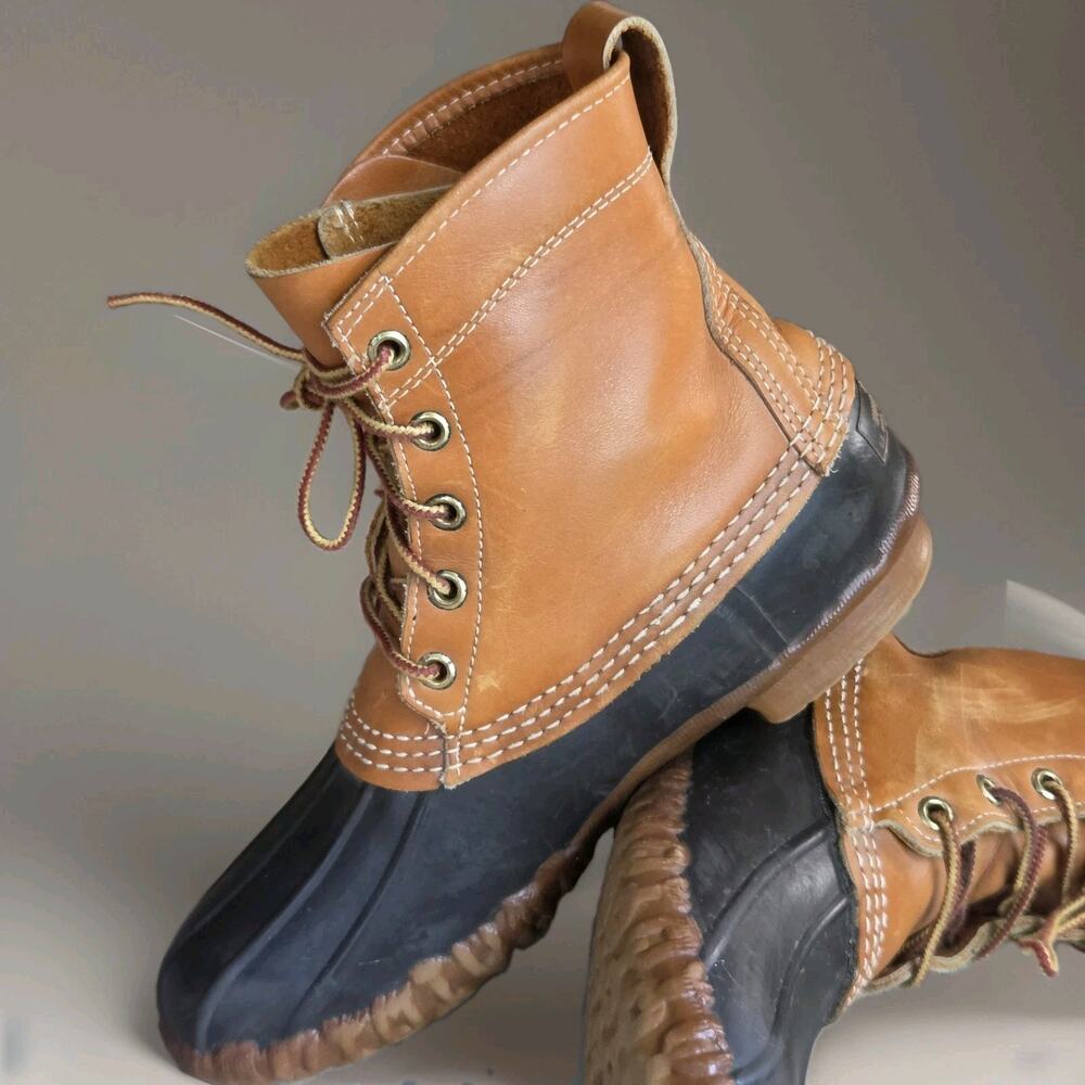 LL Bean Maine Hunting Shoe Duck Boots Womens 7 Mede in USA